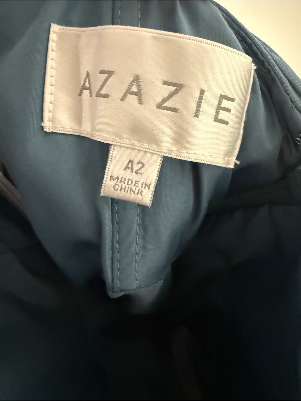 Azazie Blue Bridesmaid Dress - Picture 4 of 4